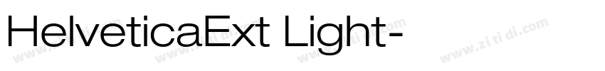 HelveticaExt Light字体转换
